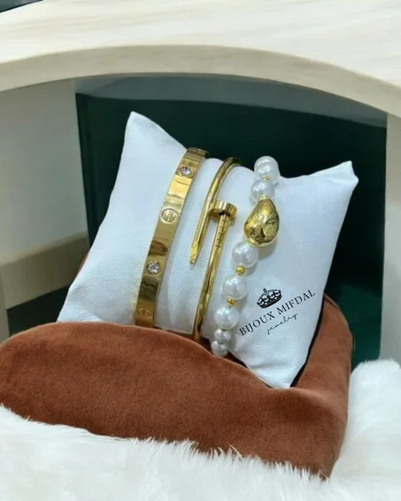 Trio Bracelets Cartier – طقم أنيق ومتعدد التصاميم