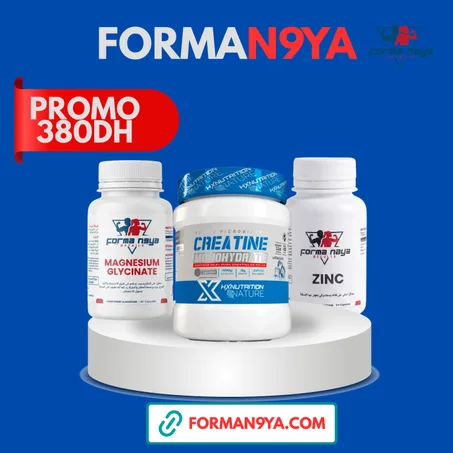 Pack Créatine hx 300g + Zinc + Magnésium – Force, Récupération & Performance