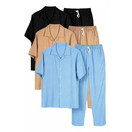Ensemble Homme Lin Premium – Confort Été