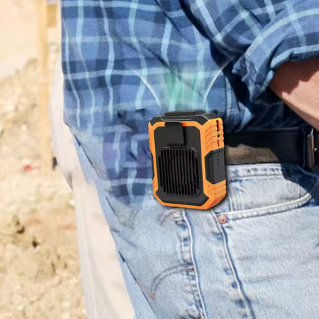 Ventilateur Innovant avec Power Bank et Lampe d'éclairage : Confort Frais et Pratique pour la Taille et le Cou