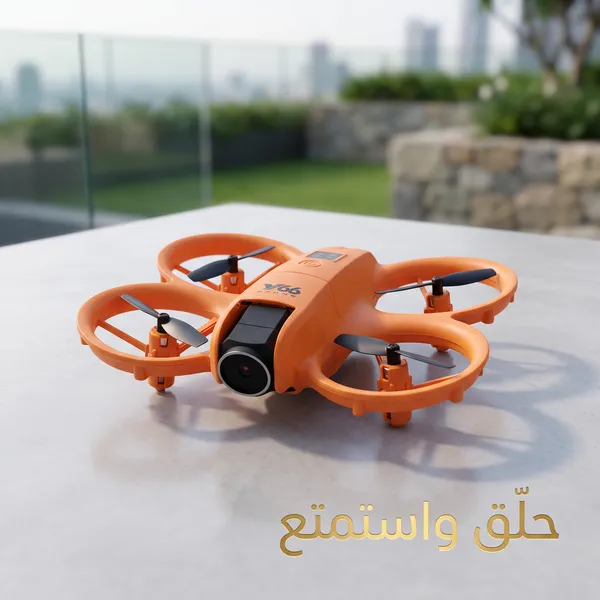 درون ميني بكاميرتين وحماية للمراوح – تصوير وطيران بأمان