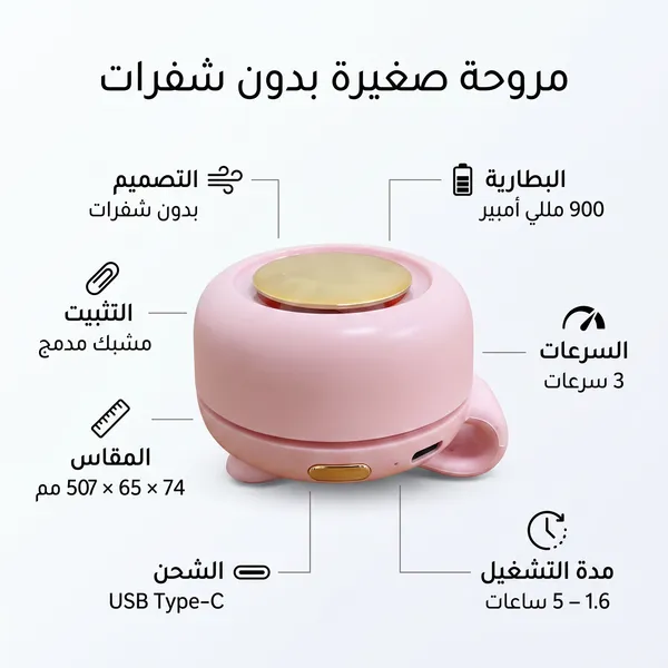 مروحة صغيرة محمولة