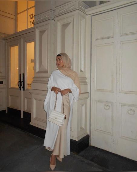 Abaya chill+jupe satinée