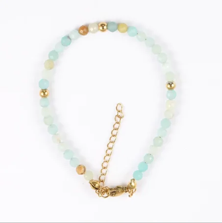 bracelet amazonite /سوار من حجر الأمازونيت