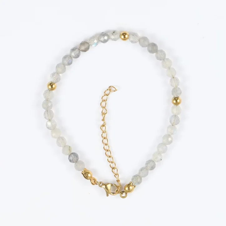bracelet labradorite/ سوار من حجر الطاووس