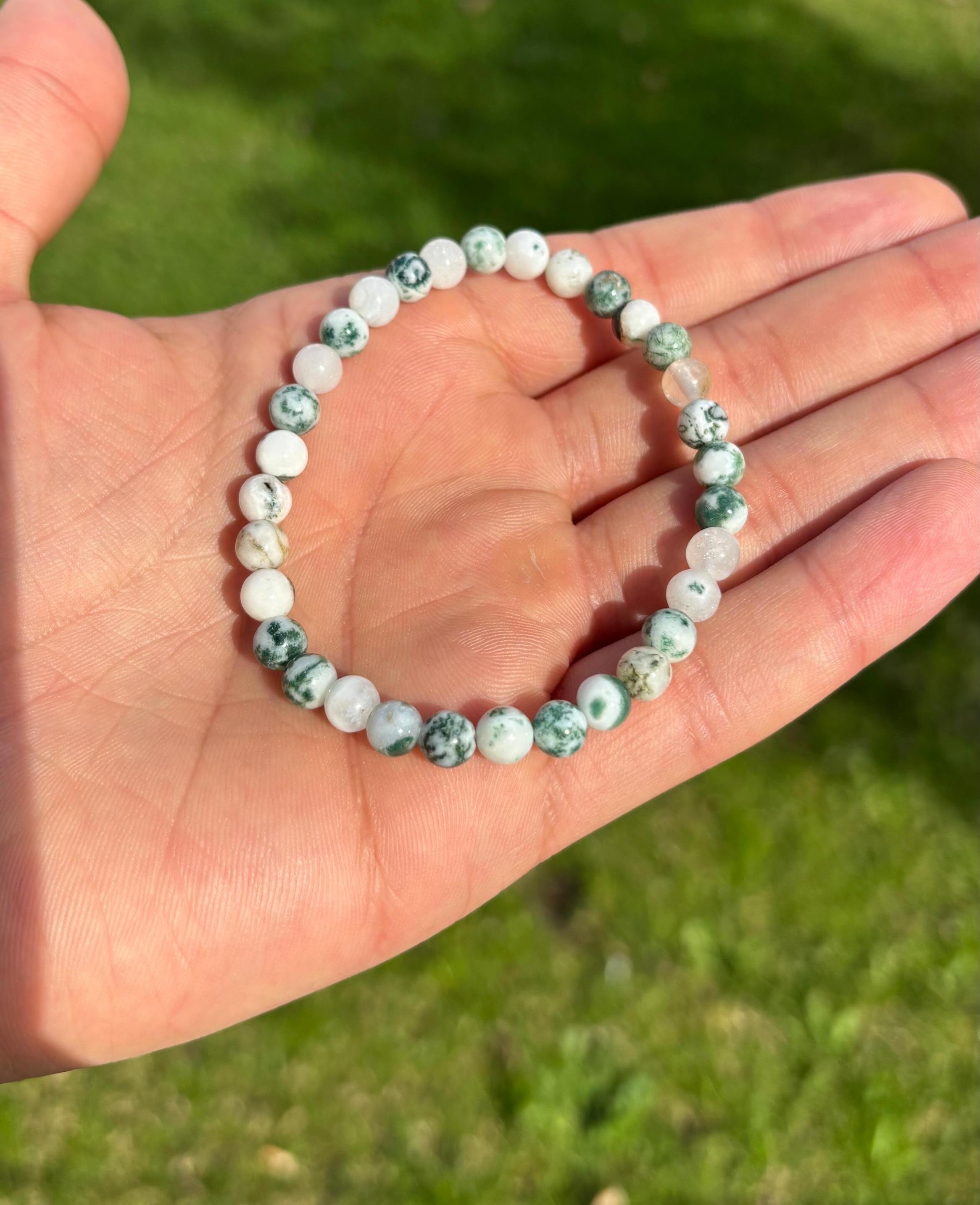 bracelet tree agate / سوار حجر عقيق الشجرة