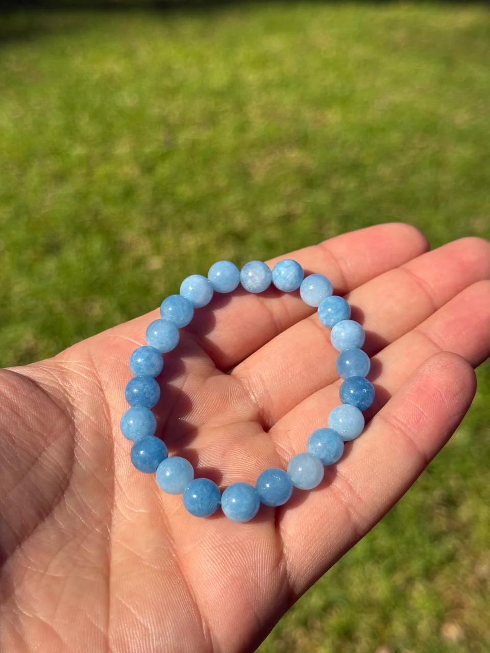 bracelet aquamarine/سوار الأكوامارين