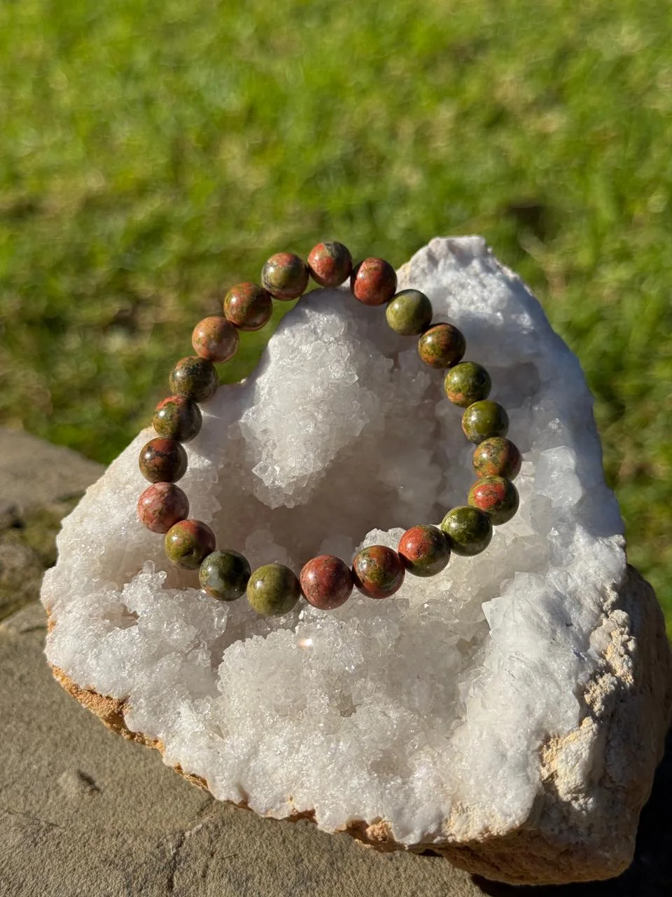 bracelet unakite / سوار يوناكيت