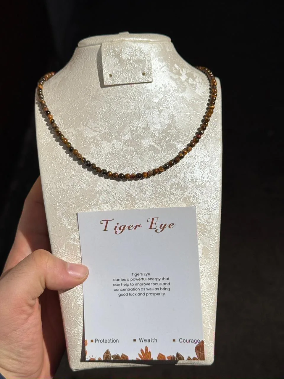 collier œil de tigre