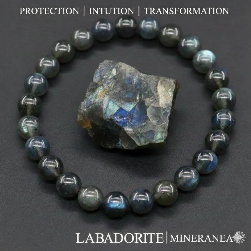 bracelet labradorite/ سوار حجر الطاووس