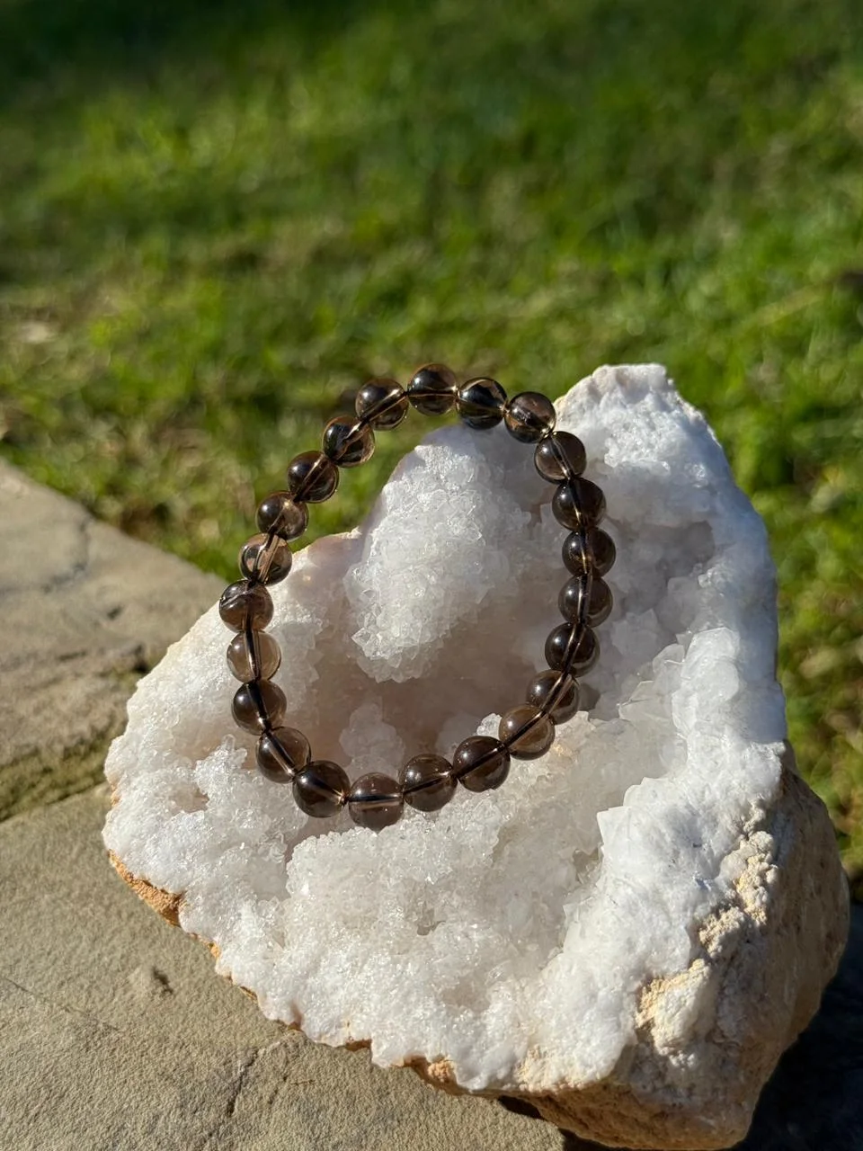 Bracelet Quartz fume/ سوار الكوارتز الدخان