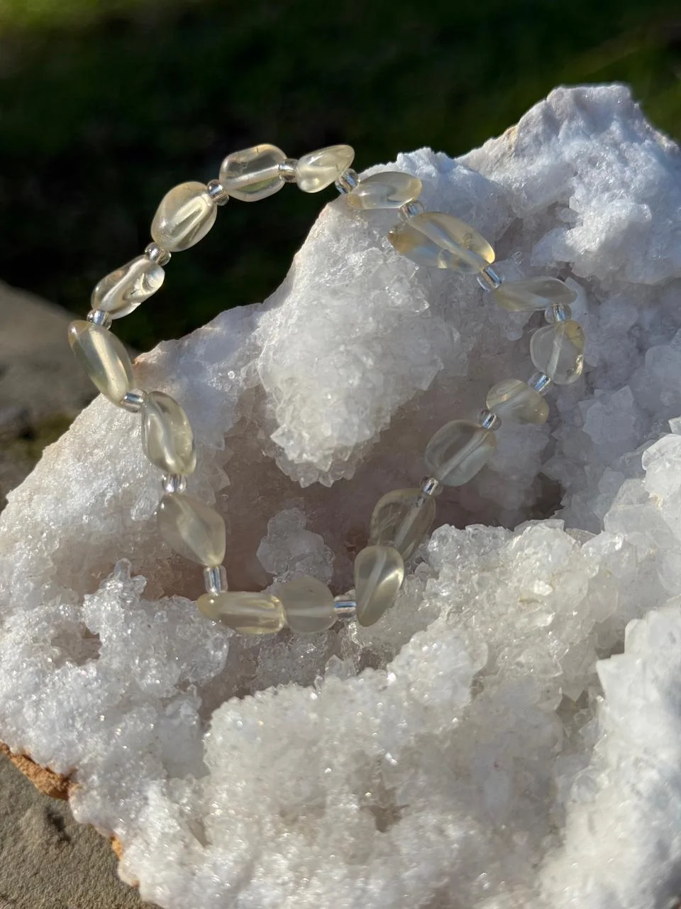 bracelet quartz citron / سوار كوارتز ليموني