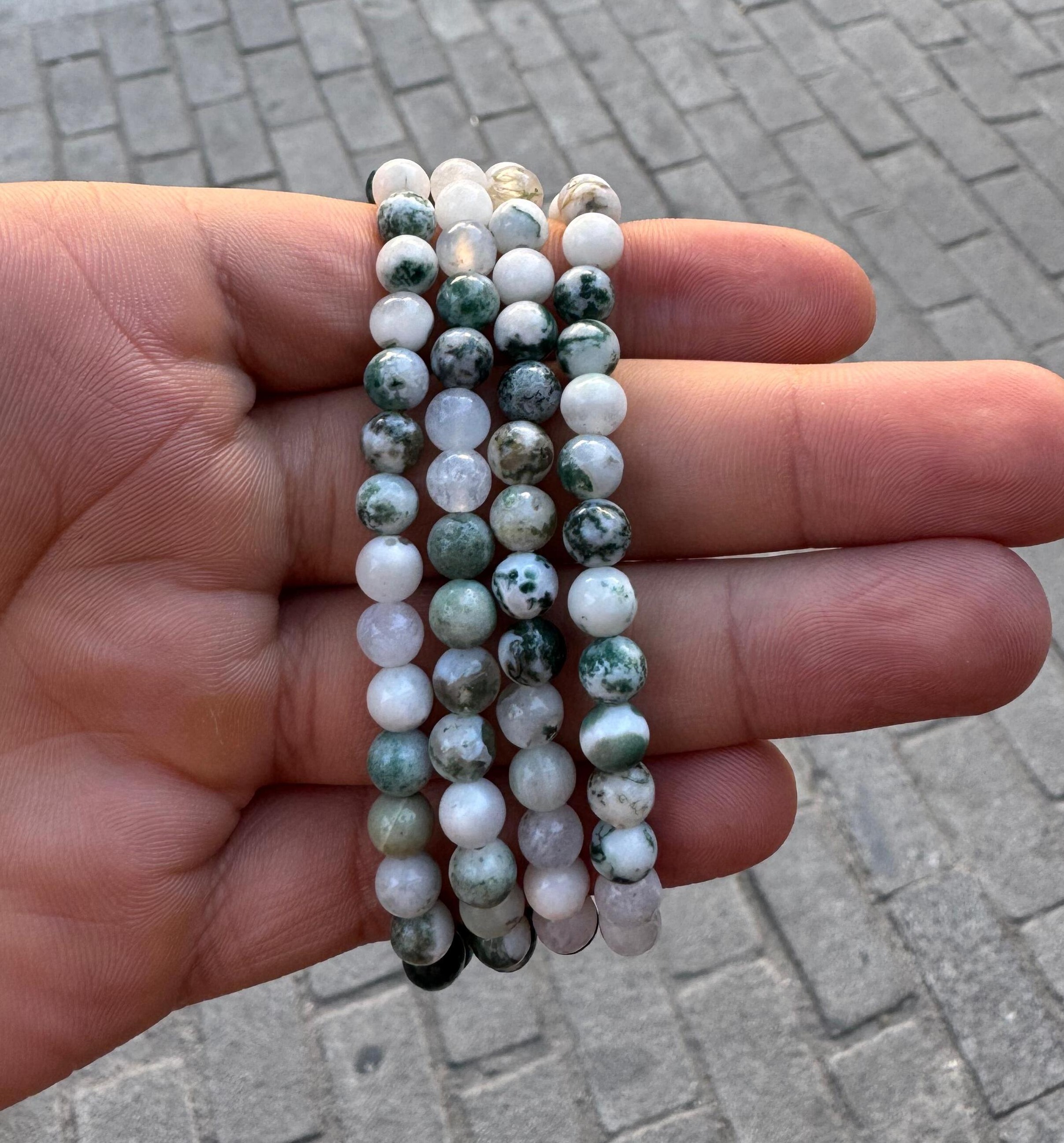 bracelet tree agate / سوار حجر عقيق الشجرة