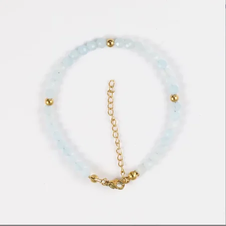 bracelet Aigue-marine/ سوار أكوامارين