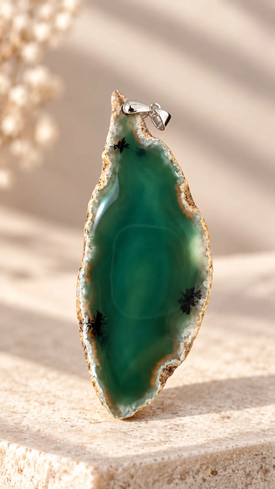 colliers agates /قلادات العقيق
