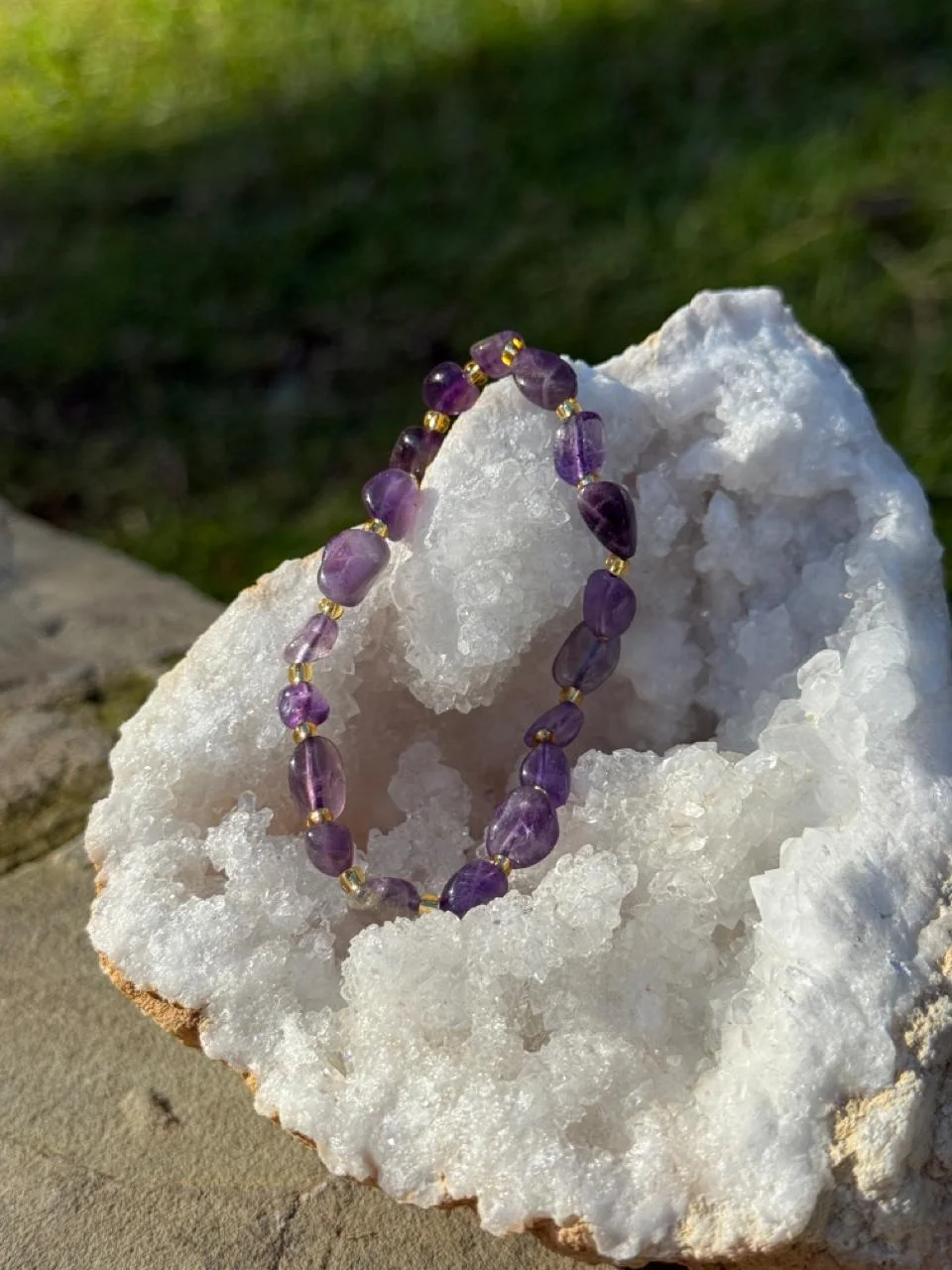 bracelet améthyste / سوار من الجمشت