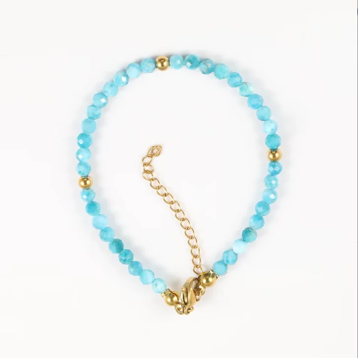 bracelet apatite bleu /سوار الأباتيت