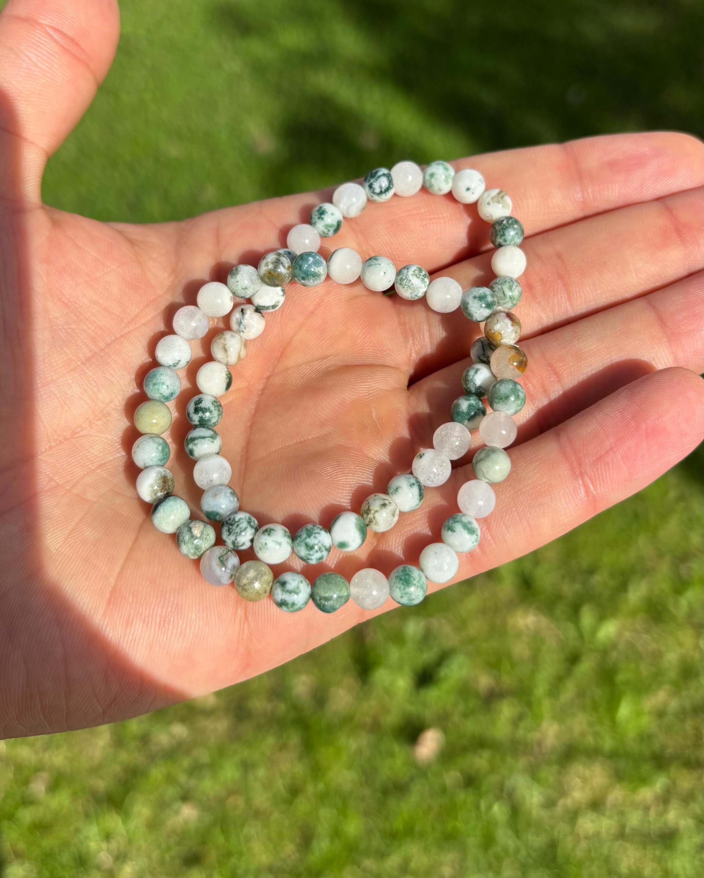 bracelet tree agate / سوار حجر عقيق الشجرة