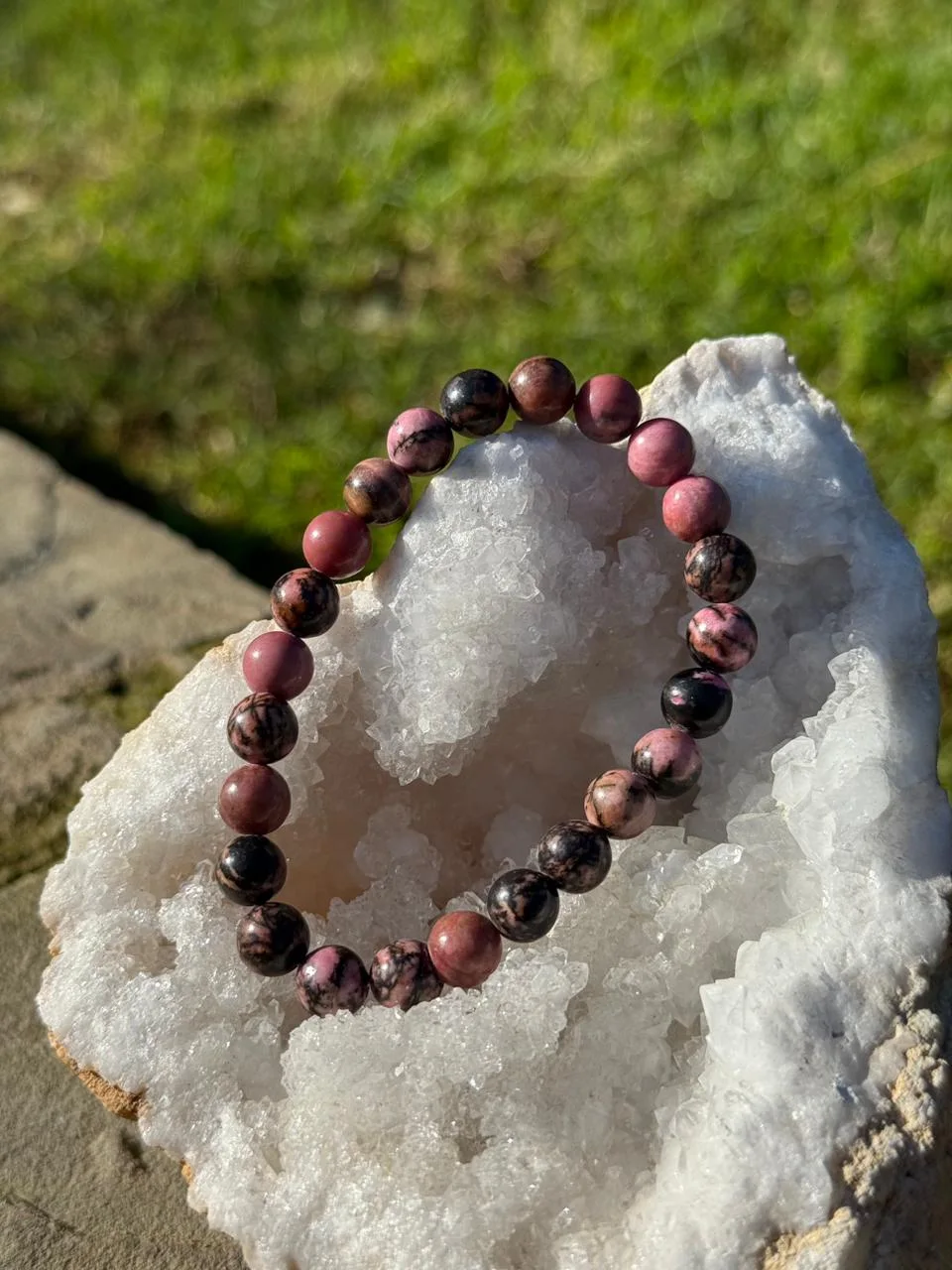 bracelet rhodonite / سوار حجر الرودونيت