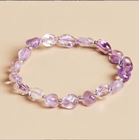bracelet améthyste clair /سوار من الجمشت الفاتح