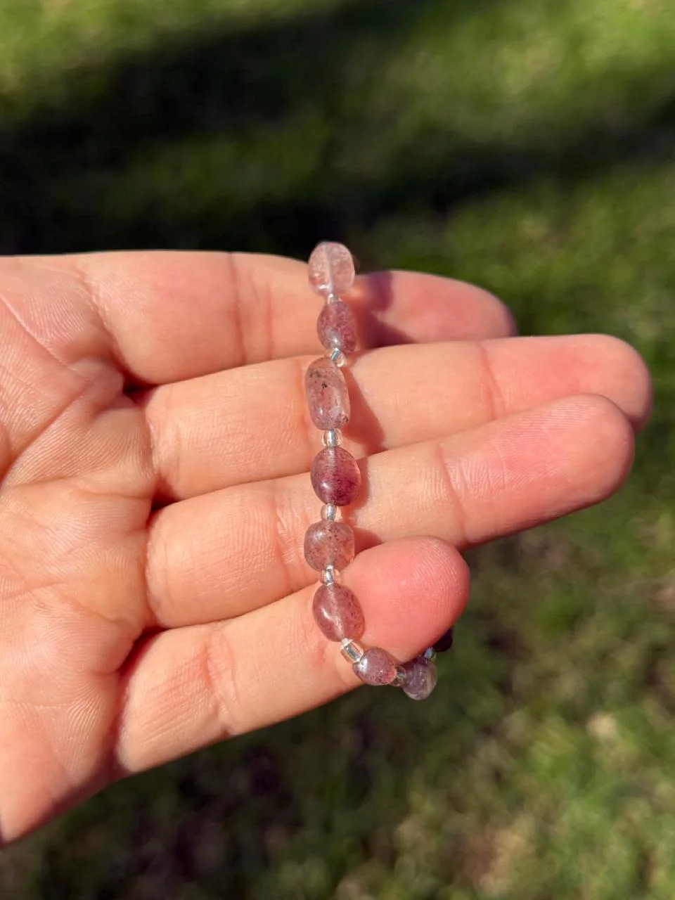 bracelet quartz fraise / سوار من الكوارتز الفراولة