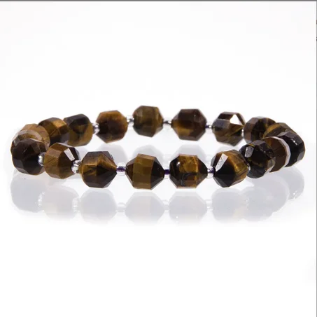 bracelet œil de tigre carre / سوار عين النمر