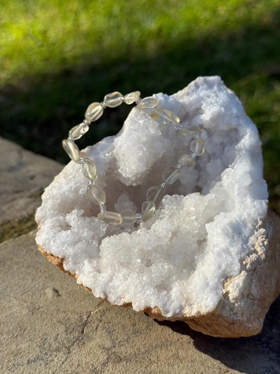 bracelet quartz citron / سوار كوارتز ليموني