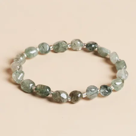 bracelet quartz cheveux vert  /سوار الكوارتز الشعر الأخضر