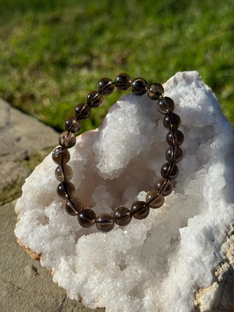 Bracelet Quartz fume/ سوار الكوارتز الدخان