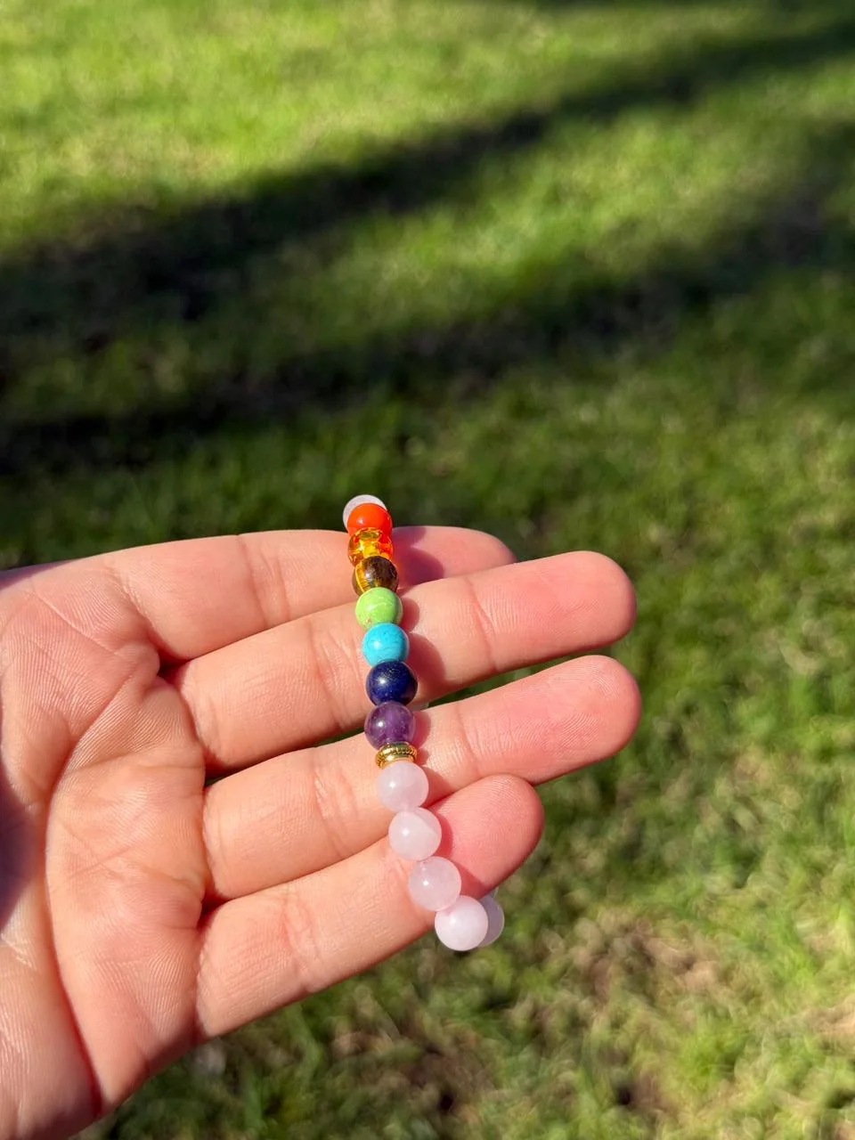 bracelet quartz rose chakra /سوار شاكرا من الكوارتز الوردي