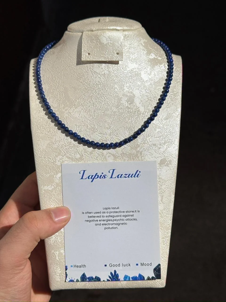collier lapis lazuli