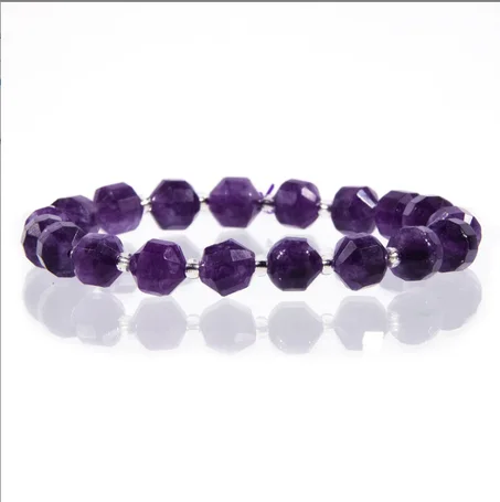 bracelet améthyste carre / سوار من الجمشت