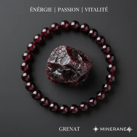 bracelet garnet / سوار العقيق الأحمر