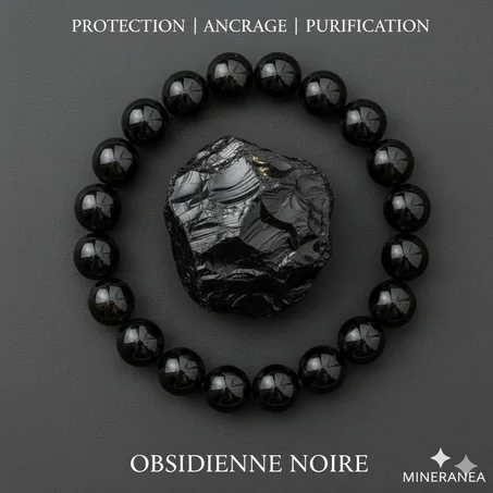 bracelet obsidienne  /سوار الأوبسيديان