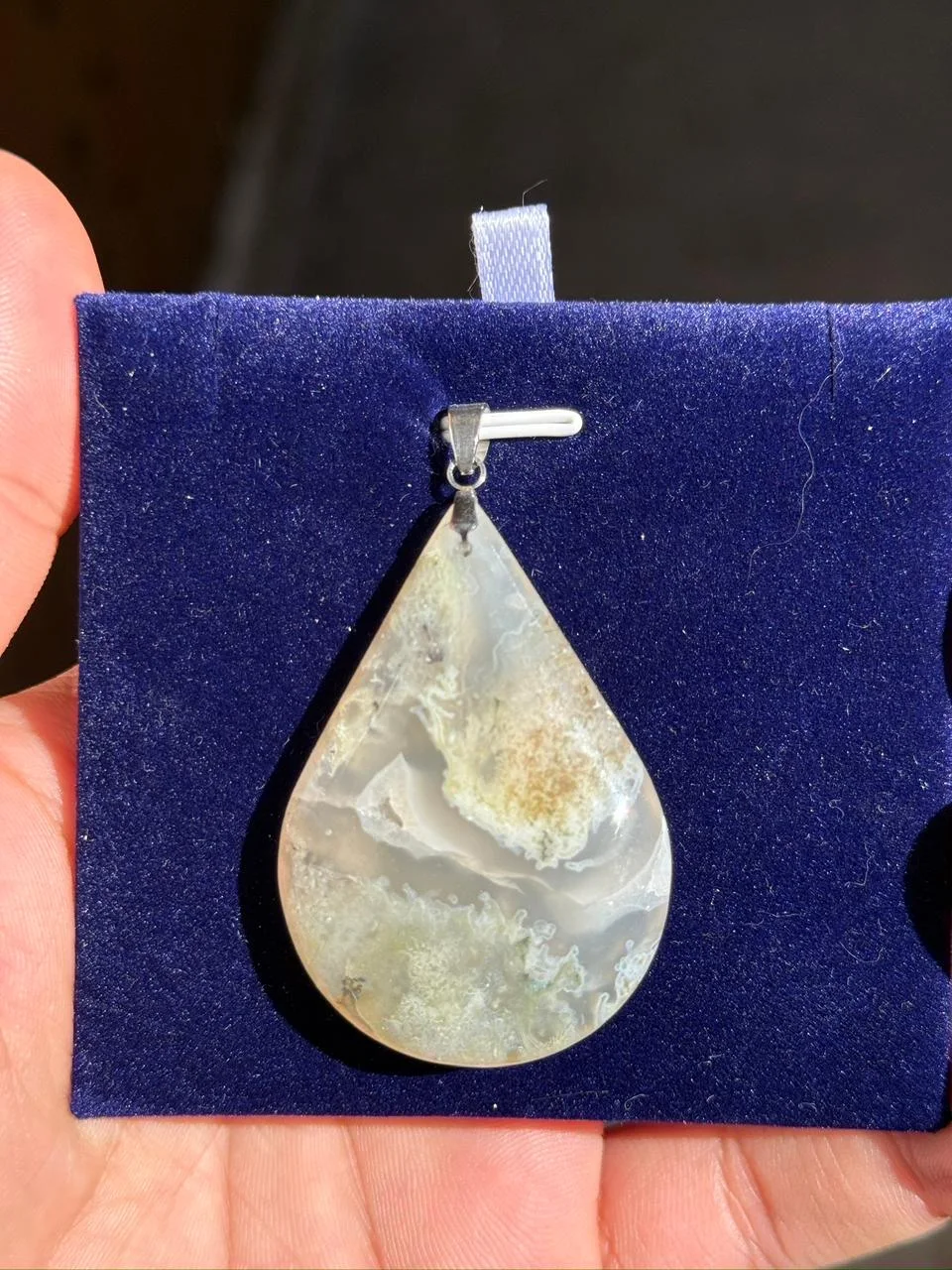 pendentif tree agate /قلادة عقيق الشجرة