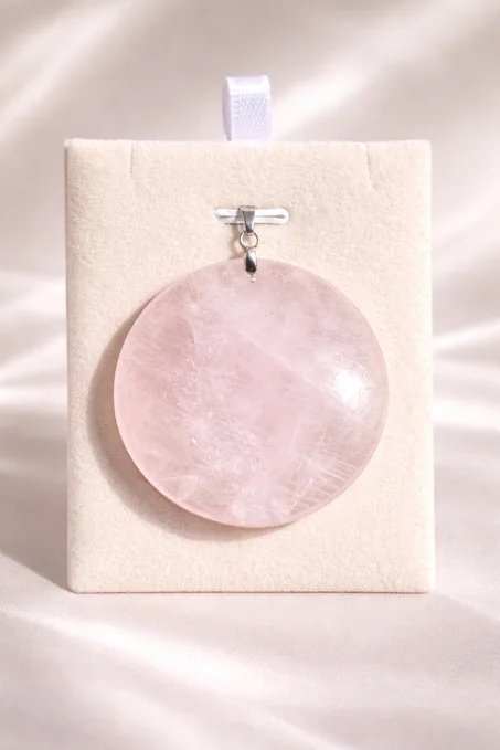 collier quartz rose /قلادة الكوارتز الوردي