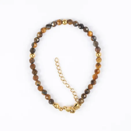 bracelet œil de tigre carre / سوار عين النمر