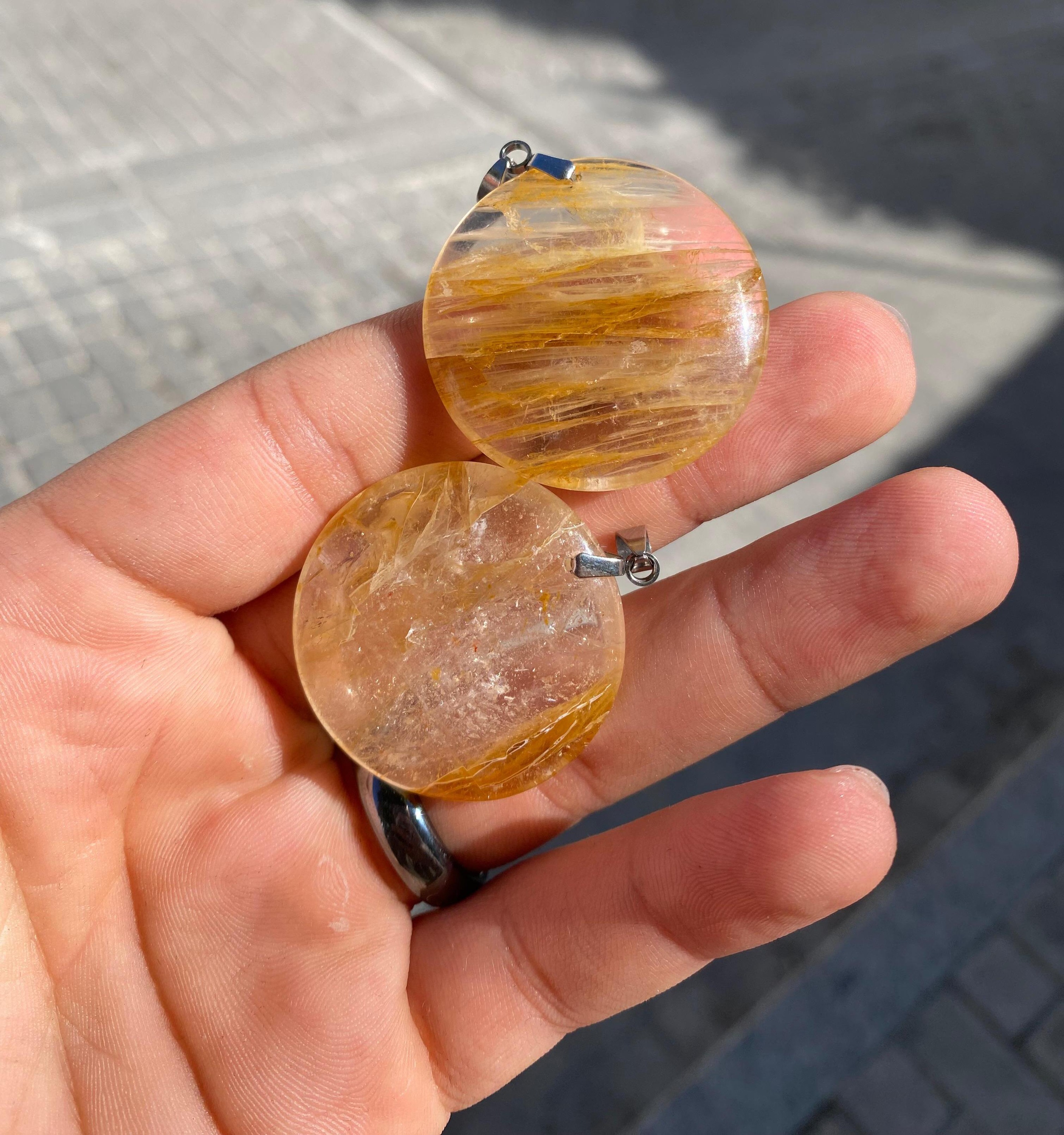 collier fluorite jaune  /قلادة الفلوريت الأصفر