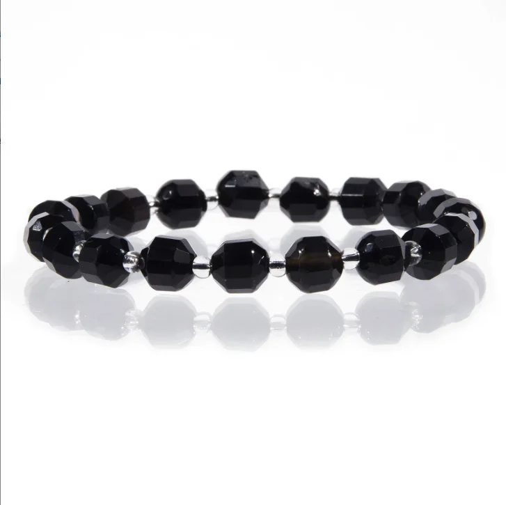 bracelet obsidienne /سوار من حجر الأوبسيديان