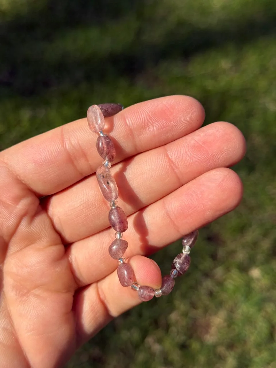 bracelet quartz fraise / سوار من الكوارتز الفراولة