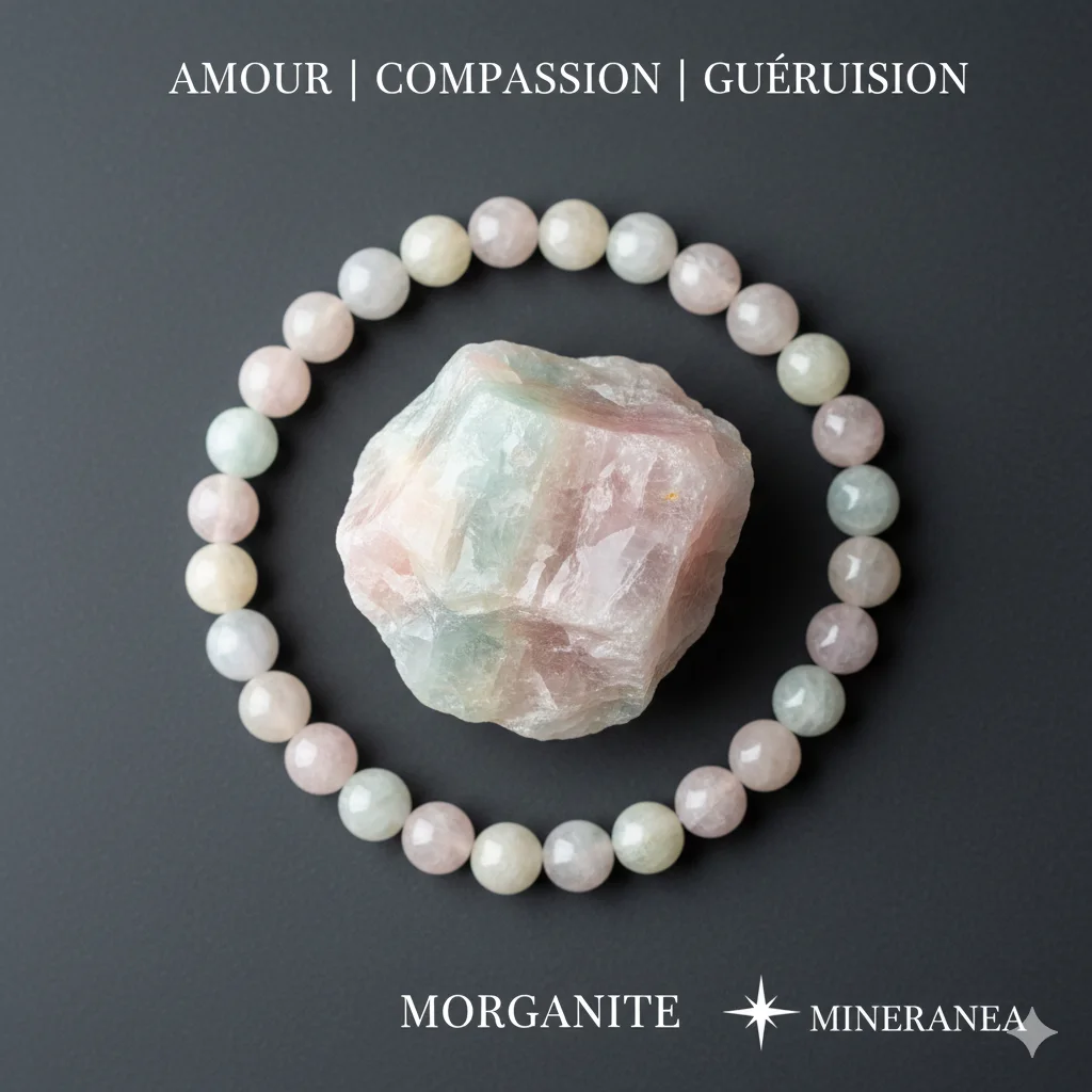 bracelet Morganite  /سوار حجر المورجانيت