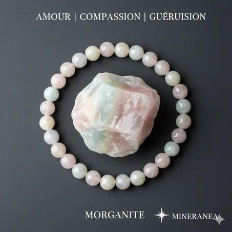 bracelet Morganite  /سوار حجر المورجانيت