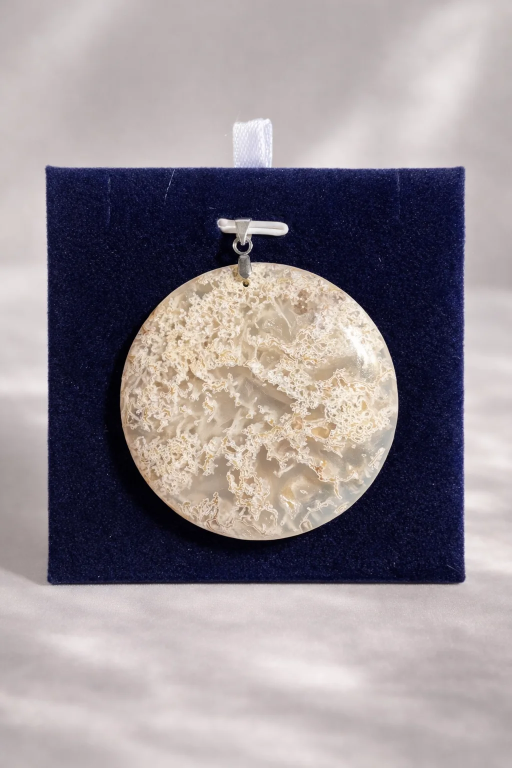 pendentif tree agate /قلادة عقيق الشجرة