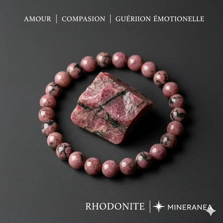 bracelet rhodonite / سوار حجر الرودونيت