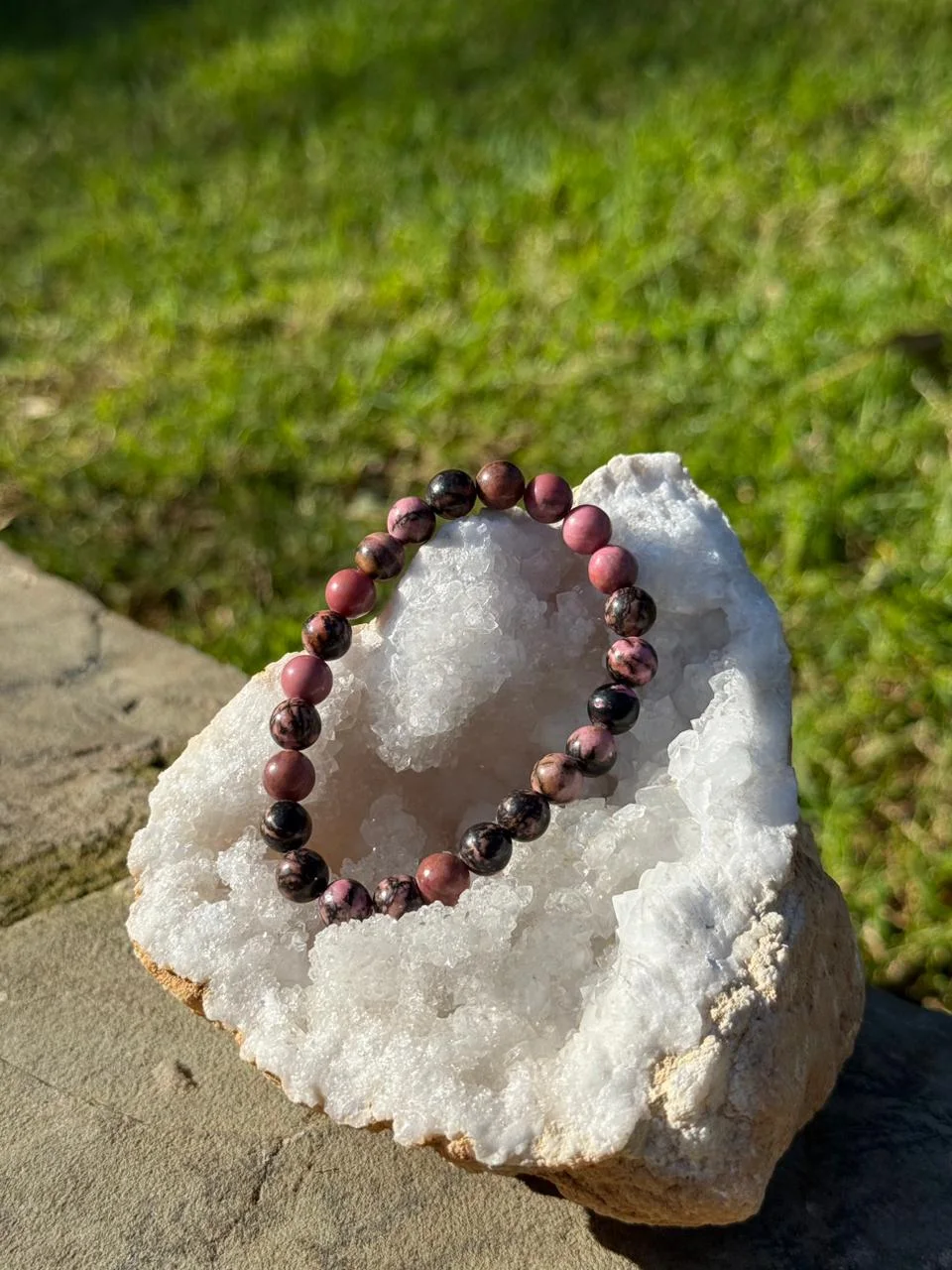 bracelet rhodonite / سوار حجر الرودونيت