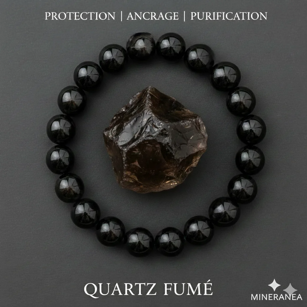 Bracelet Quartz fume/ سوار الكوارتز الدخان