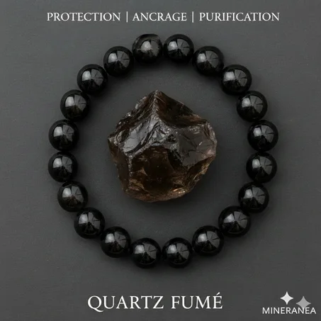 Bracelet Quartz fume/ سوار الكوارتز الدخان