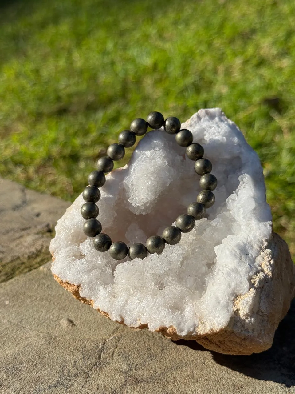 bracelet pyrite / سوار حجر البيريت