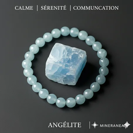 Bracelet Angélite / سوار انجليت