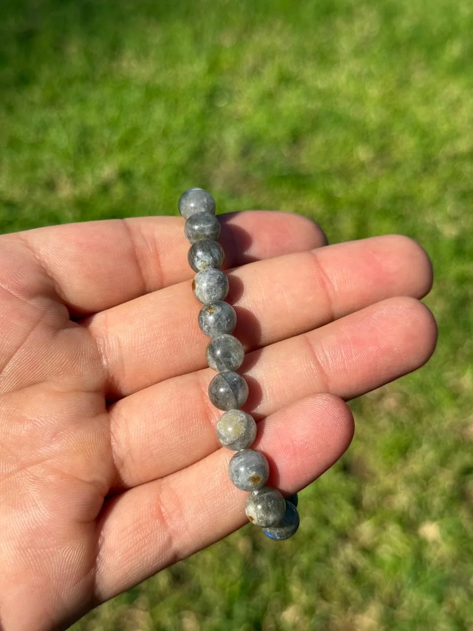 bracelet labradorite/ سوار حجر الطاووس